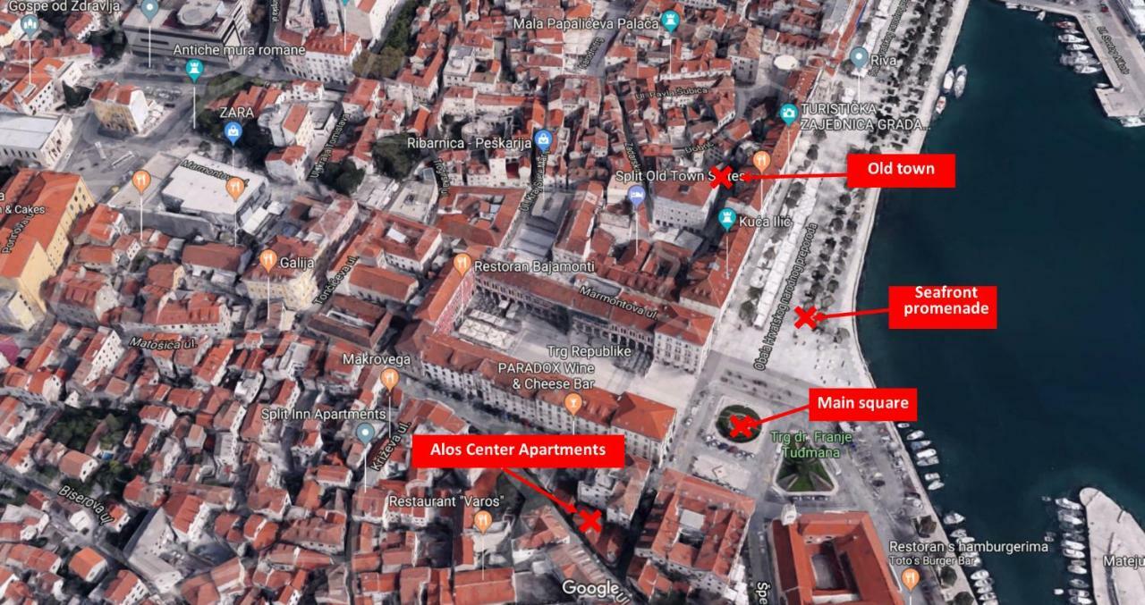 Alos Center Apartments Split Exterior foto